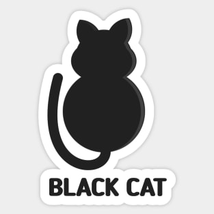 Black Cat Sticker